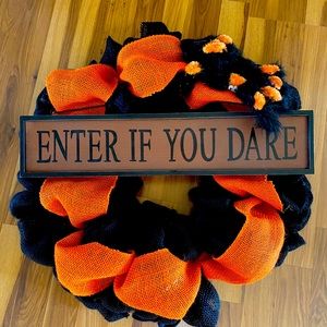 Cute Handmade Halloween Wreath